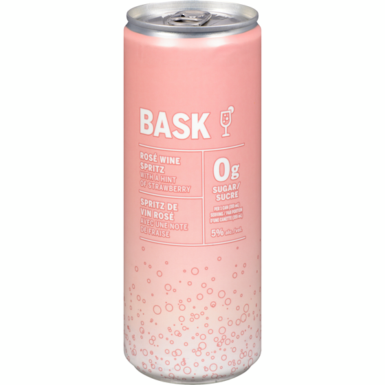 BASK Sparkling Wine Beverage Rosé Wine Spritz (ID required at pick-up) 355 ml, $1.14/100ml
