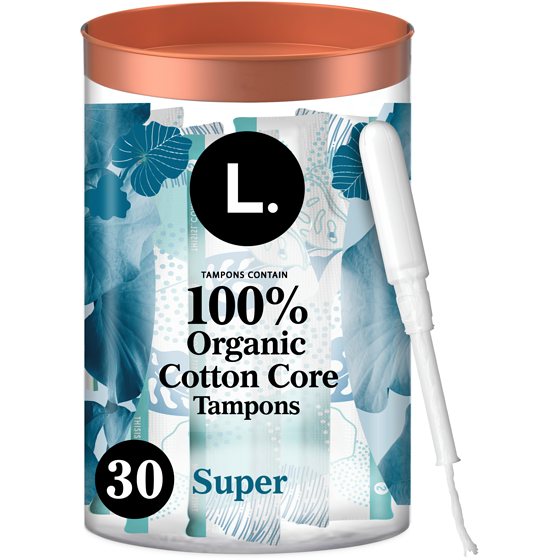 L. Tampons Super Absorbency, Made with Organic Cotton, 30 CT 30 ea, $0.50/1ea