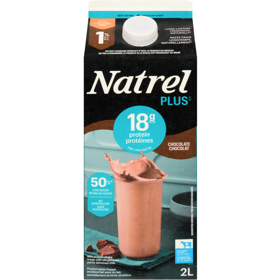 Natrel Natrel Plus 1% Lactose Free Chocolate Enriched Milk 2 l, $0.44/100ml
