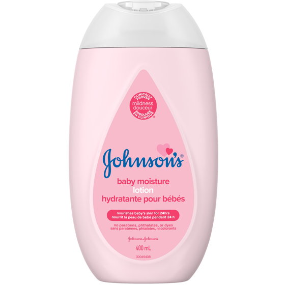 Johnsons Lotion pour bébés 400 ml, 2,12 $/100ml