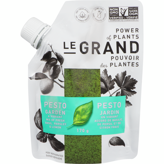 Le Grand Garden A Vibrant Mix Of Fresh Basil, Parsley & Lemon  Pesto 170 g, $3.53/100g