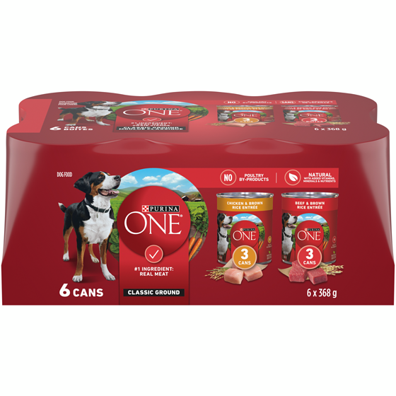Purina ONE moulue classique nourriture humide pour chiens emballage assorti varié 2.234 kg, 0,60 $/100g
