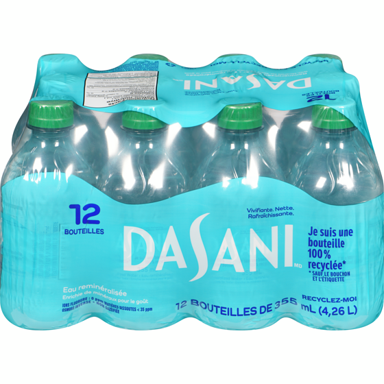Dasani Eau Bouteilles 12x355.0 ml, 0,15 $/100ml