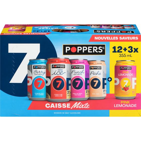 Poppers Emballage mixte (Pièce d’identité requise au moment du ramassage) 15x355.0 ml, 0,45 $/100ml