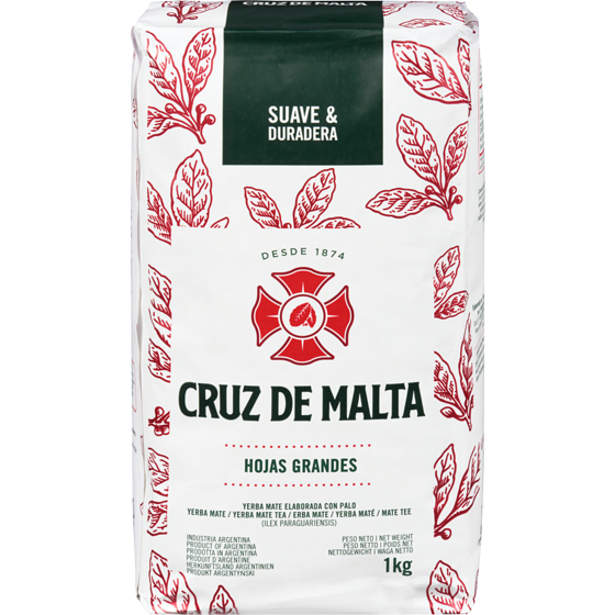 Cruz de Malta Yerba Mate Tea 1 kg, $0.85/100g