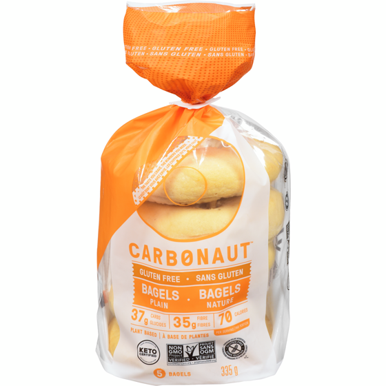 Carbonaut Bagels Plain 335 g, $2.39/100g