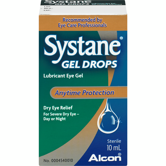 Systane Gel Drops Lubricant Eye Gel Anytime Protection Sterile 10 ml, $165.00/100ml