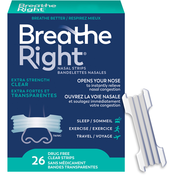 Breathe Right Nasal Strips Clear, Extra Strength 26 ea, $0.77/1ea