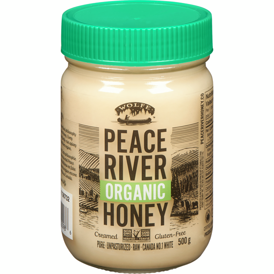 Peace River Honey Organic Creamed 500 g, $2.40/100g