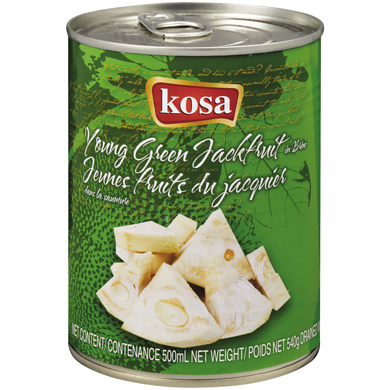 Kosa Jeunes fruits du jacquier dans la saumure 540 g, 0,42 $/100g