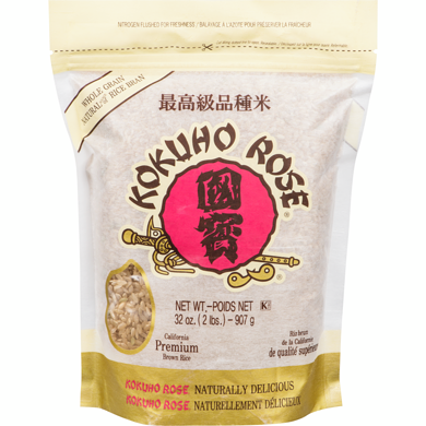 Kokuho Riz brun de la californie 907 g, 0,83 $/100g