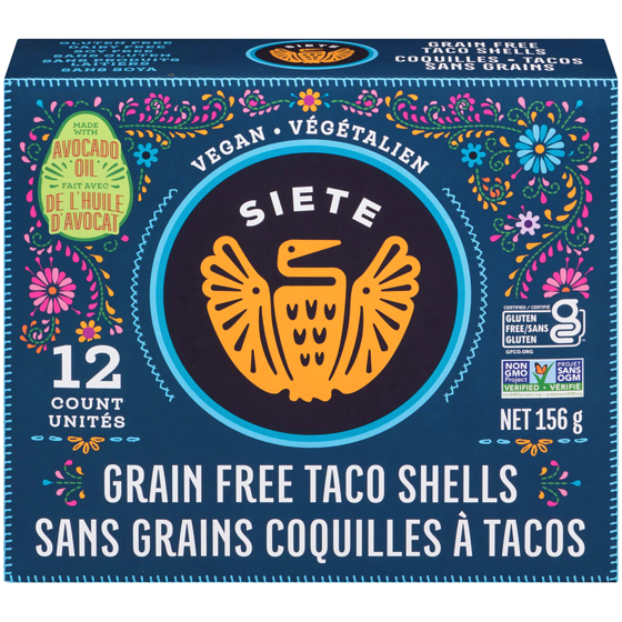 Siete Grain Free Taco Shells 156 g, $5.44/100g