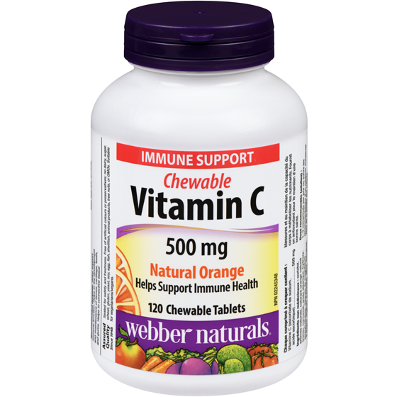 Webber Naturals Chewable 500 Mg Natural Orange Vitamin C 120 ea, $0.07/1ea
