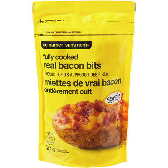No Name Fully Cooked Real Bacon Bits 567 g, $3.44/100g