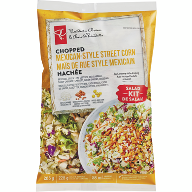 President's Choice Mexican-Style Street Corn Chopped Salad Kit 285 g, $2.45/100g