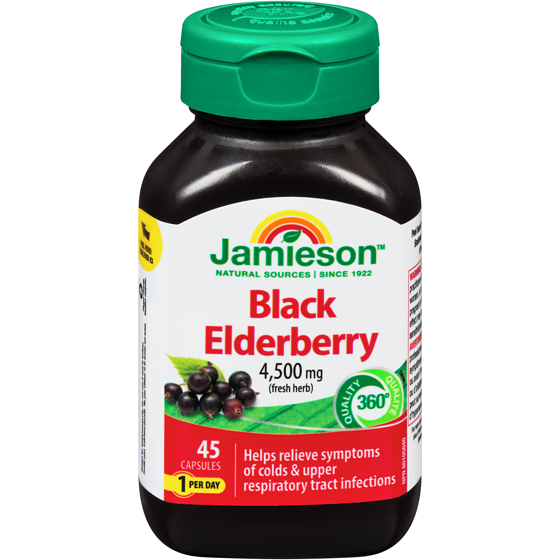 Jamieson Black Elderberry 4500 mg 45 ea, $0.42/1ea