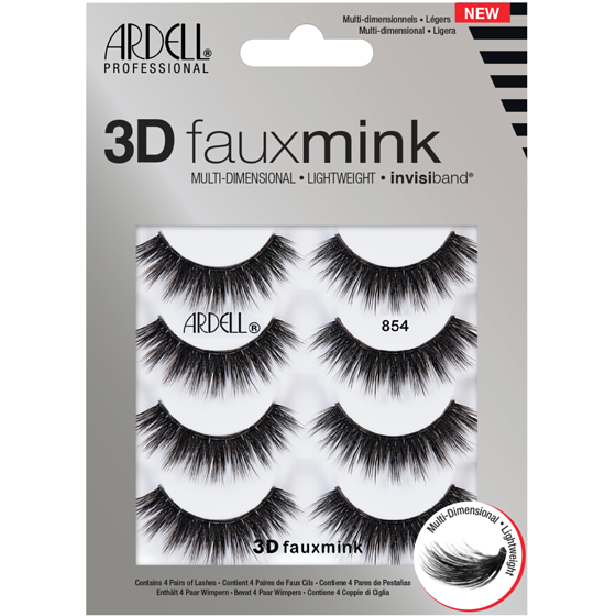 Ardell Multipack 3D Faux Mink 854 4'S 1 ea, $22.00/1ea