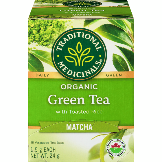 Traditional Medicinals Green Tea With Toasted Rice Matcha Organic 16 ea, $0.44/1ea