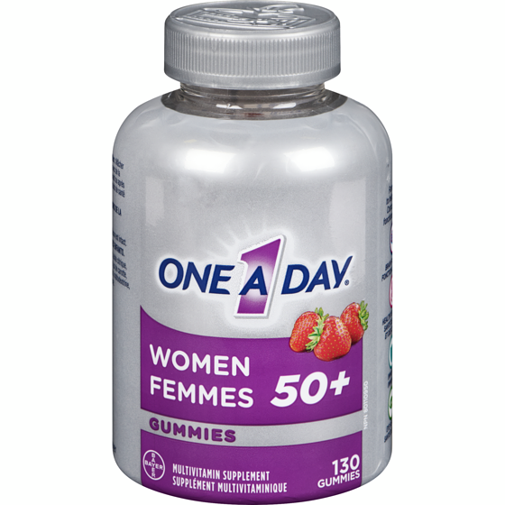 One A Day Women 50+ Multivitamin Gummies- Advanced Multivitamin 130 ea, $0.15/1ea