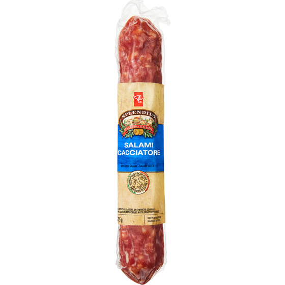 PC Splendido Splendido Dry-Cured Salami Cacciatore Mild 225 g, $5.33/100g