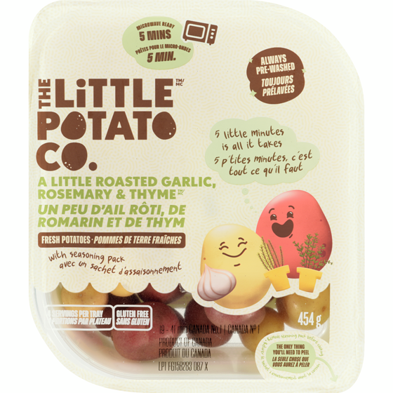 The Little Potato Company Pommes de terre grelots fraîches ail grillé, romarin et thym 454 g, 1,10 $/100g