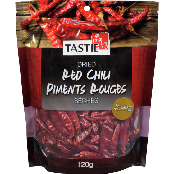 Tastie Piment Séché Rouge 120 g, 1,67 $/100g