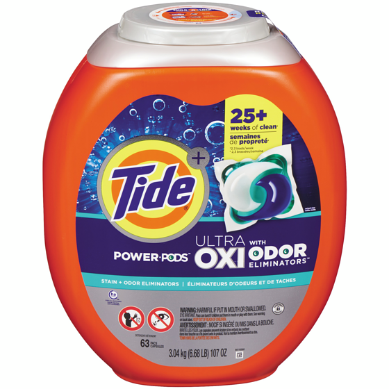 Tide Power Pods Ultra, 63 capsules 63 ea, $0.60/1ea