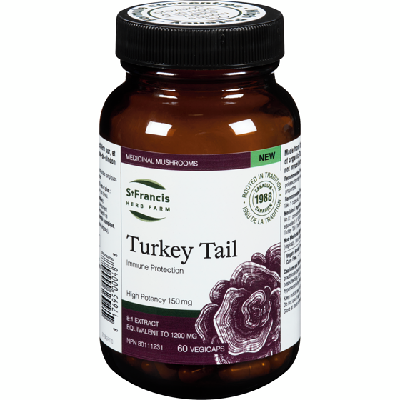 St Francis Herb Farm Turkey Tail High Potency 150 Mg 60 ea, $0.77/1ea