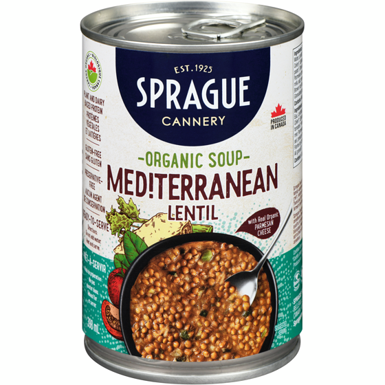Sprague Mediterranean Lentil  Organic Soup 398 ml, $1.00/100ml