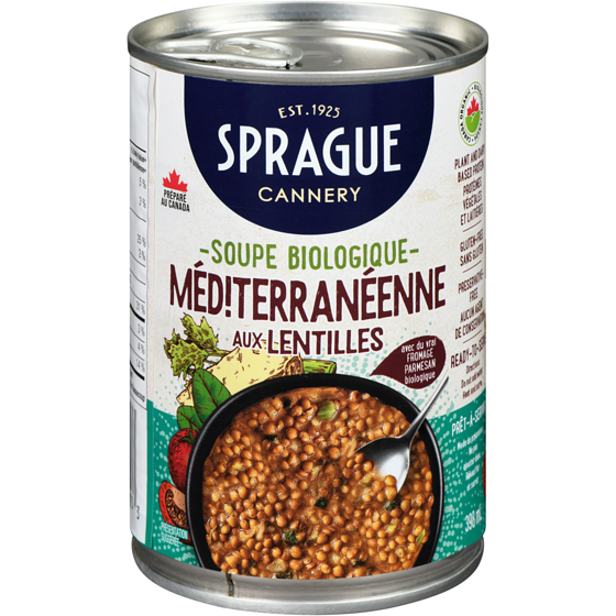 Sprague Méditerranéenne Aux Lentilles Soupe Biologique 398 ml, 1,00 $/100ml