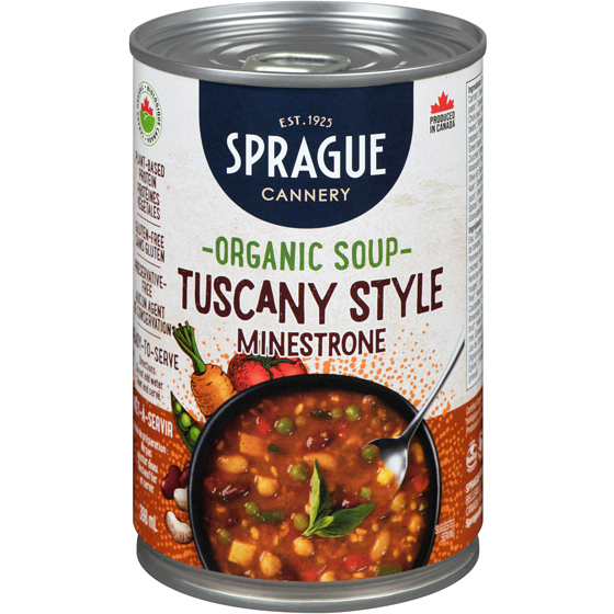 Sprague Tuscany Style Minestrone Organic Soup 398 ml, $1.00/100ml