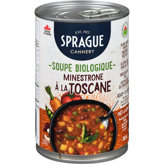 Sprague Minestrone À La Toscane Soupe Biologique 398 ml, 1,00 $/100ml
