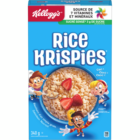 Kellogg’s Rice Krispies Céréales Rice Krispies 340 g, 1,03 $/100g