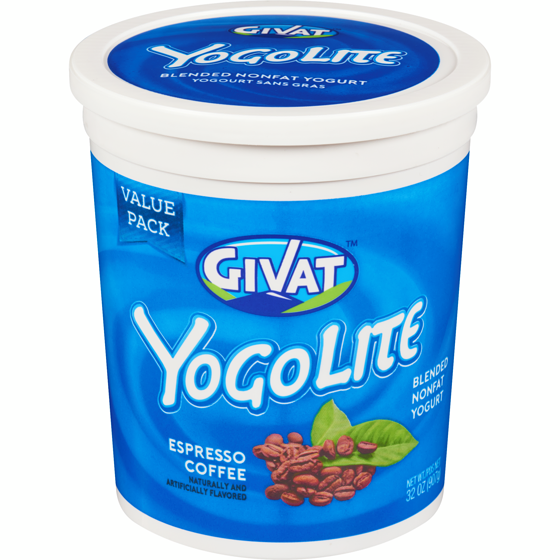 Givat Yogolite Blended Nonfat Yogurt Espresso Coffee Value Pack 907 g, $0.77/100g