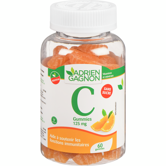 Santé naturelle C gummies 125 mg 60 ea, 0,29 $/1ch