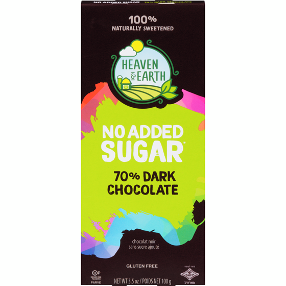 Heaven & Earth 70% Dark Chocolate 99 g, $8.07/100g