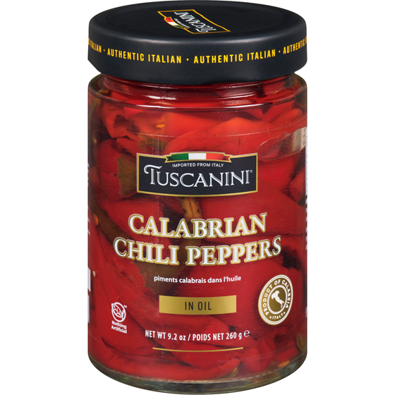 Tuscanini Calabrian Chili Peppers In Oil 260 g, $4.23/100g