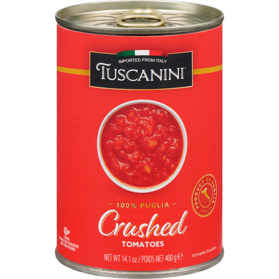 Tuscanini Crushed Tomatoes 400 g, $0.88/100g