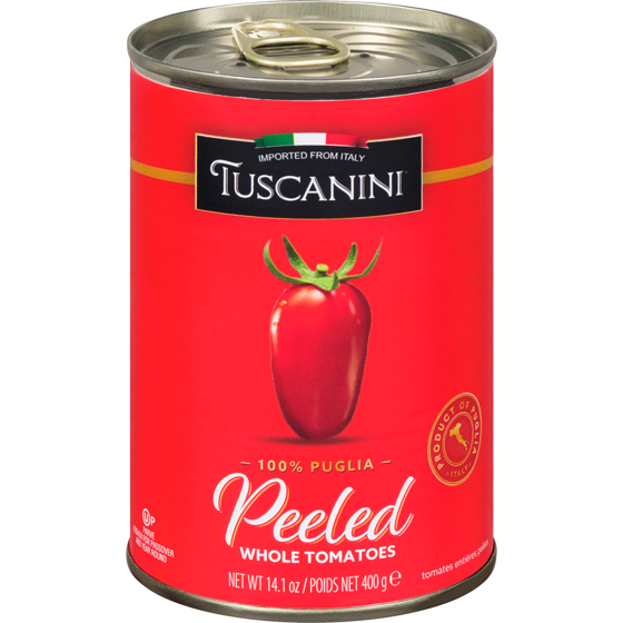 Tuscanini Peeled Whole Tomatoes 400 g, $0.88/100g