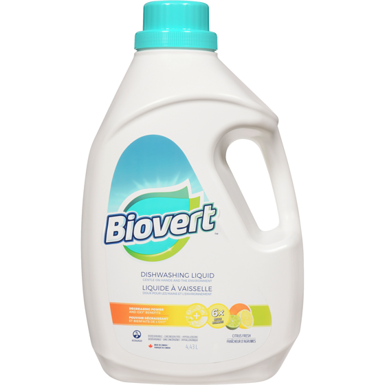 Bio-Vert Citrus Fresh Dishwashing Liquid 4.43 l, $0.41/100ml