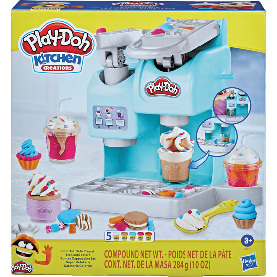 Hasbro Play-Doh Kitchen Creations Colourful Cafe Play Food Coffee Toy with 5 Colours  1 ea, $34.00/1ea