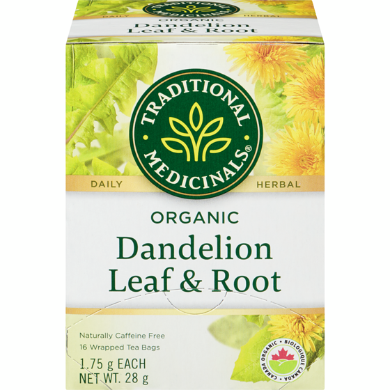 Traditional Medicinals Wrapped Tea Bags Organic Dandelion Leaf & Root 16 ea, $0.44/1ea
