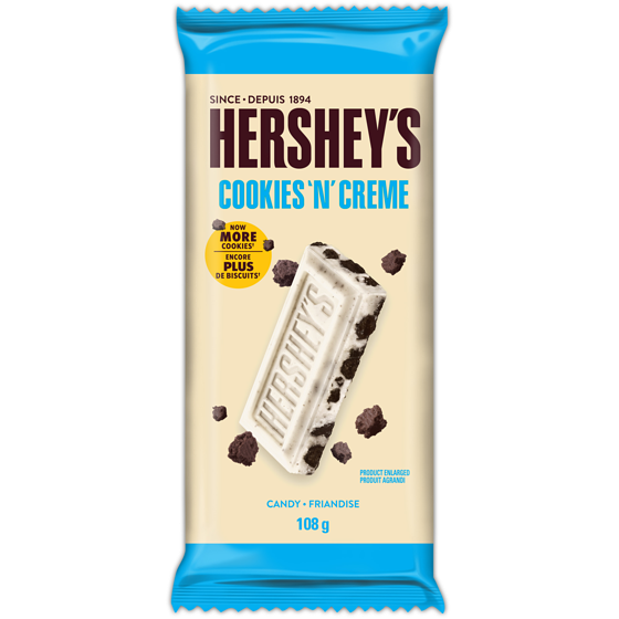 Hershey's Cookies 'N' Creme Family Bar 108 g, $3.69/100g