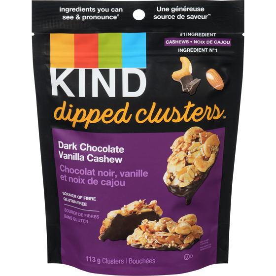 Kind Dipped Clusters™ Dark Chocolate Vanilla Cashew 113 g, $6.19/100g
