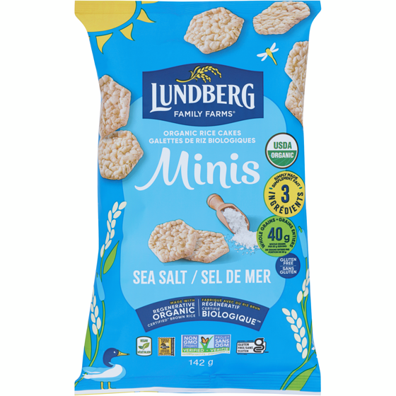 Lundberg Mini galettes de riz sel de mer biologique 142 g, 5,63 $/100g