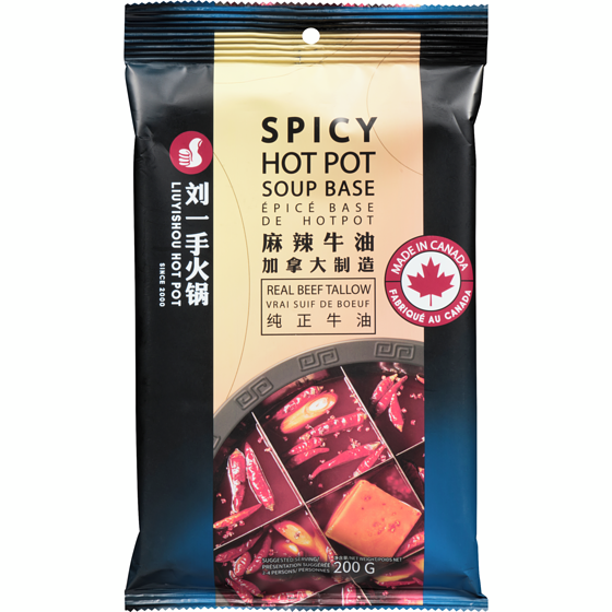 Liuyishou Hot Pot Condiment pour Hot Pot - Épicé 200 g, 3,00 $/100g