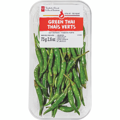 le Choix du Président Piments forts thaïs verts 75 g, 7,33 $/100g