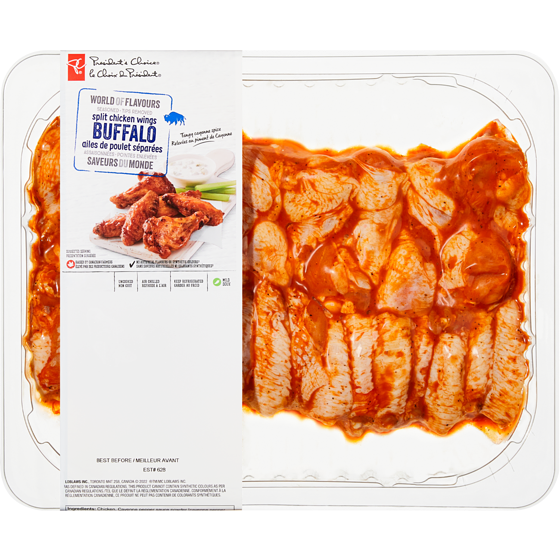 le Choix du Président PC SDM AILE POULET SEPARE BUFF 16,51 $/1kg 7,49 $/1lb