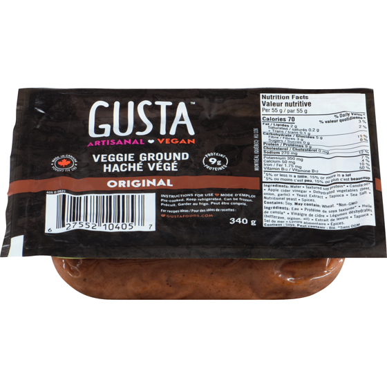 Gusta Haché végé original 340 g, 1,61 $/100g