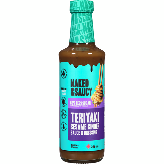 Naked Coconuts Soy Free Sauce Teriyaki Sesame Ginger 296 ml, $3.21/100ml